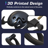 Lightweight Chastity Device with 3 Sizes Rings size and shape | 3d-chastity
