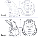 Pathetic Nub Chastity Cage size and shape | 3d-chastity