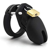 CB6000S Silicone Chastity Cage Black main product | 3d-chastity