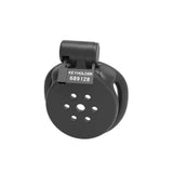 Black Flat Chastity Cage side | 3d-chastity