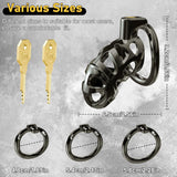 Male Metal Cock Chastity Cage side | 3d-chastity