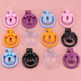 ABS Flat Chastity Cage lock and ring | 3d-chastity