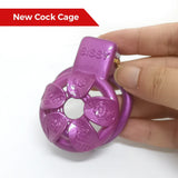 Spice Petal Purple Chastity Cage side | 3d-chastity