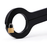 Balls to Wrist Humbler Restraint Scrotum Clamp Chastity Cage material finish close | 3d-chastity