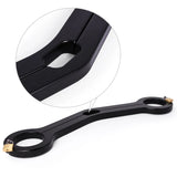 Balls to Wrist Humbler Restraint Scrotum Clamp Chastity Cage size and shape | 3d-chastity