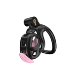 Black Cobra Nub Chastity Kit With Urethral - 3d-chastity
