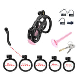 Black Cobra Standard Chastity Kit With Urethral - 3d-chastity