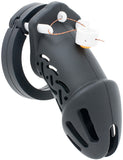New Black Silicone Cage Chastity Cage lock and ring | 3d-chastity