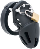 Black Silicone Short Cage Chastity Cage main product | 3d-chastity
