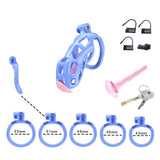 Blue Cobra Standard Chastity Kit With Urethral - 3d-chastity