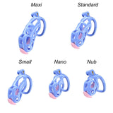 Blue Cobra Maxi Chastity Kit With Urethral - 3d-chastity