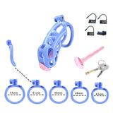 Blue Cobra Maxi Chastity Kit With Urethral - 3d-chastity