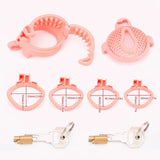 Breathable Honeycomb Pink Slide Chastity Cage product photo 11 of | 3d-chastity