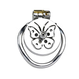 Butterfly Inverted Chastity Cage lock and ring | 3d-chastity