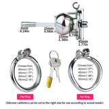 Butterfly Inverted Chastity Cage size and shape | 3d-chastity
