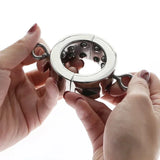 Male Cock Ring Ball Stretcher Chastity Cage lock and ring | 3d-chastity