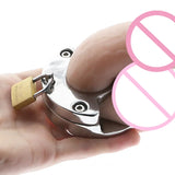 CHASTITY TRAINING DEVICE LOCKABLE HEAVY COCK RING side | 3d-chastity
