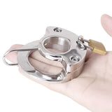 CHASTITY TRAINING DEVICE LOCKABLE HEAVY COCK RING material finish close | 3d-chastity