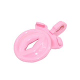 Flat Clit Pink Chastity Cage wearing | 3d-chastity