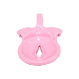 Flat Clit Pink Chastity Cage size and shape | 3d-chastity