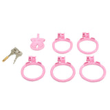 Flat Clit Pink Chastity Cage side | 3d-chastity