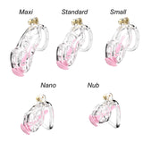 Transparent Cobra Nano Chastity Kit With Urethral