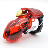 Plastic Electric Chastity Device with Ｃonsole wearing | 3d-chastity