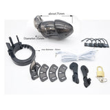 Plastic Electric Chastity Device with Ｃonsole material finish close | 3d-chastity