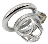 Tiny Steel Chastity Cage - No Erection Risk! side | 3d-chastity