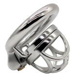 Tiny Steel Chastity Cage - No Erection Risk! wearing | 3d-chastity