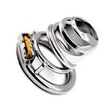 Big Urine Mouth Steel Chastity Cage1.54 InchCage Cage side | 3d-chastity