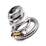 Big Urine Mouth Steel Chastity Cage1.54 InchCage Cage wearing | 3d-chastity