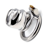 Big Urine Mouth Steel Chastity Cage1.54 InchCage Cage lock and ring | 3d-chastity