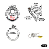Chainmail Steel Chastity Cage with Belt side | 3d-chastity