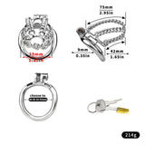 Chainmail Steel Chastity Cage with Belt lock and ring | 3d-chastity