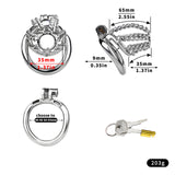 Chainmail Steel Chastity Cage with Belt wearing | 3d-chastity
