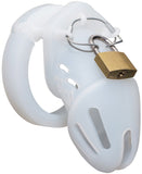 White Silicone Cage Short Chastity Cage main product | 3d-chastity