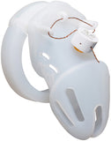 White Silicone Cage Short Chastity Cage side | 3d-chastity