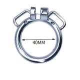 Round Ring Curved Ring with Ears Chastity Cage wearing | 3d-chastity