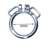 Round Ring Curved Ring with Ears Chastity Cage size and shape | 3d-chastity