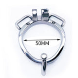 Round Ring Curved Ring with Ears Chastity Cage rear | 3d-chastity