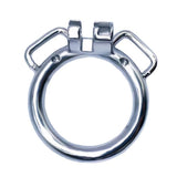 Round Ring Curved Ring with Ears Chastity Cage side | 3d-chastity