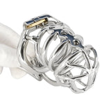 DIY Detachable Stainless Steel Male Chastity Device wearing | 3d-chastity