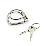 Stainless Steel Male Zero Chastity Cage side | 3d-chastity