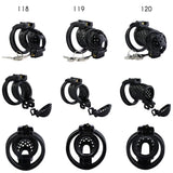 Breathable Plastic Chastity Cage with Dual Locks size and shape | 3d-chastity