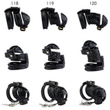 Breathable Plastic Chastity Cage with Dual Locks material finish close | 3d-chastity