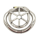 Super Small Flat Stainless Steel Male Chastity Device size and shape | 3d-chastity