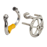 Super Small Flat Stainless Steel Male Chastity Device lock and ring | 3d-chastity