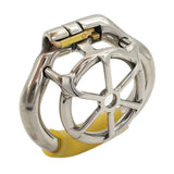 Super Small Flat Stainless Steel Male Chastity Device main product | 3d-chastity