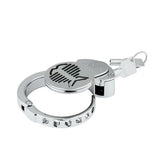 Flat Chastity Cage Adjustable material finish close | 3d-chastity